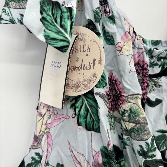 Gypsies Womens Moondust Off The Shoulder Spring Floral Blouse Size S $34 NWT - Picture 6 of 7